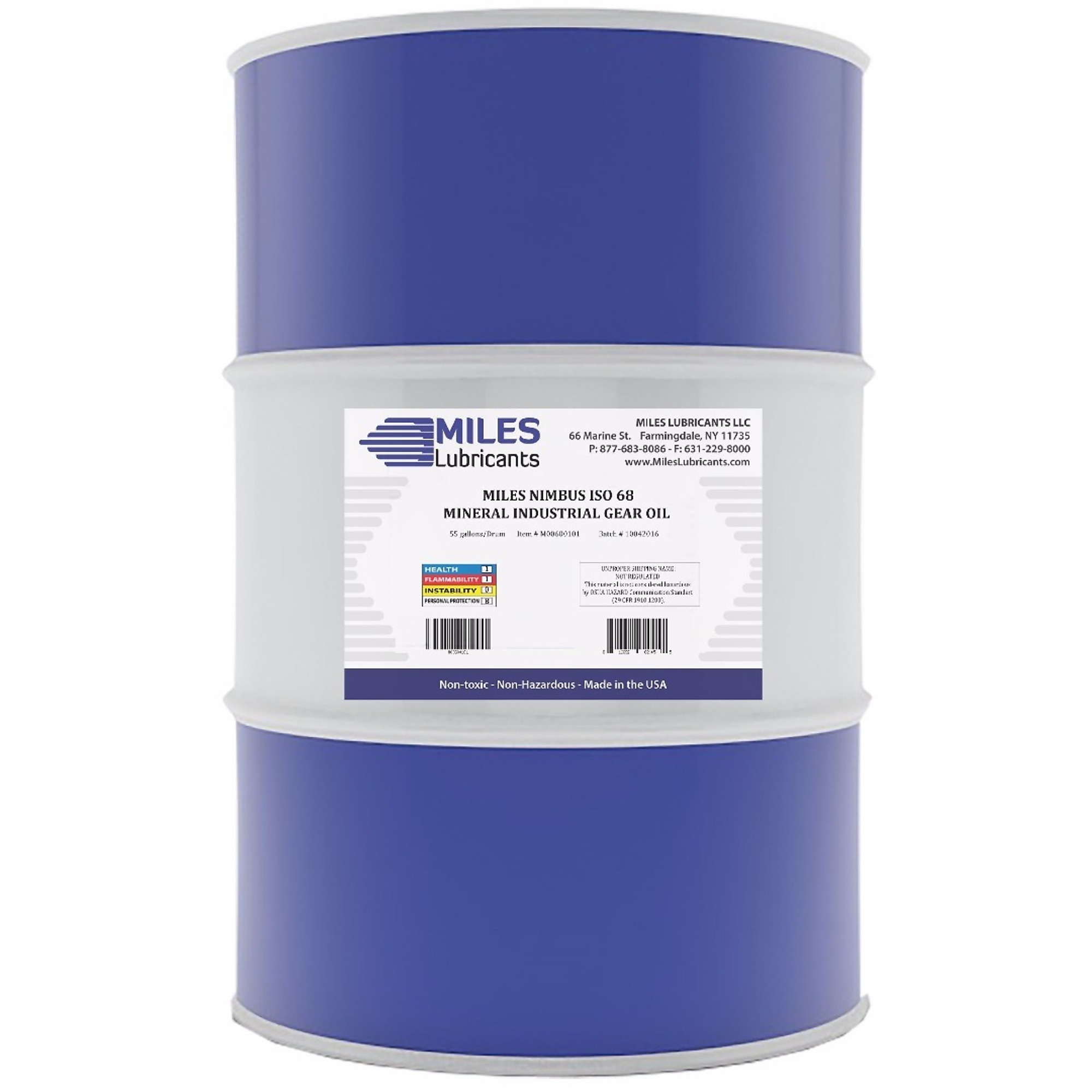 Miles Lubricants Nimbus Industrial Gear Oil - 68 Viscosity, 55-Gal. Drum, Model# M00600101